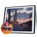 DIY Tech World Diamond Painting Full Round Drill Rhinestone Wall Picture