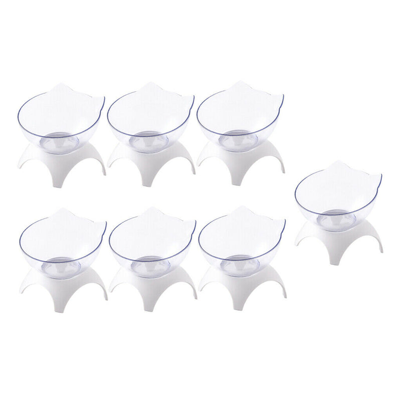7x Cat Dog Elevated Food Bowls Eco-friendly Raised Feeder Small Pet Teddy