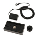 NP-FW50 Dummy Battery DC Coupler with Battery Plate For Sony F970, F960, F770,