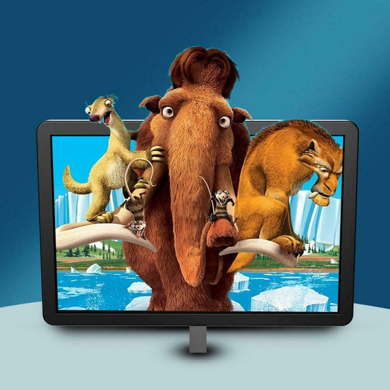 14 inch Phone Screen Magnifier Bracket Movie Display Amplify Holder (Black) A