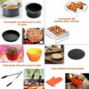 Air Fryer Accessories 8 Inch for 5.8 qt XL Air Fryer, 9 pieces for Gowise P