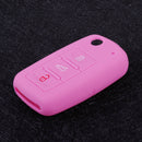 Silicone 3 Button Key Cover Case Shell fit for Skoda Octavia VW Golf Passat B6