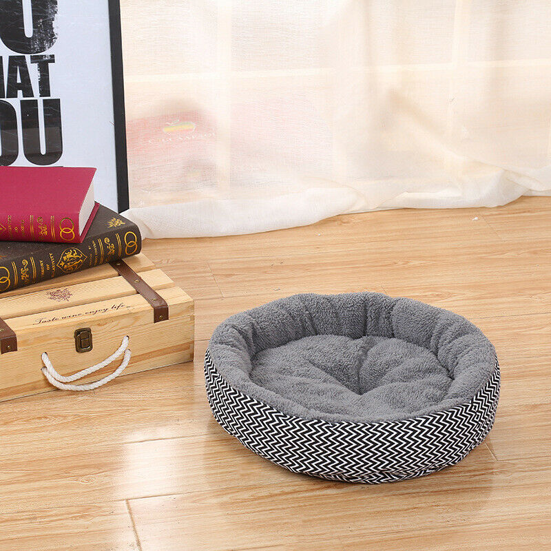 Cushion warm couch bed for pet puppy dog cat in winter-Grey S