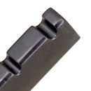 2 Pieces Slotted Nuts For 4 String Guitar Bass Replacement Parts Black