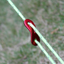 10Pcs Tent Awning Cord Rope Fastener Guy Line Runners Tensioner Hook Hanger Red