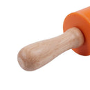 non stick wooden silicone rolling pin silicone for kitchen and baking (oran