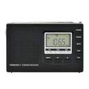 Portable Mini Radios FM/MW/SW With Antenna Digital Alarm Clock FM Radio Rec A5K7