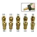 0.5-3.2mm 10 x Brass Metal Drill Collect Chuck Bits For Rotary O0B1 D6V9 4 G4B6
