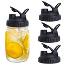 Mason Jar Lids - 4 Pack Canning Lids Flip Cap Lids with Leak-Proof Seal Sto