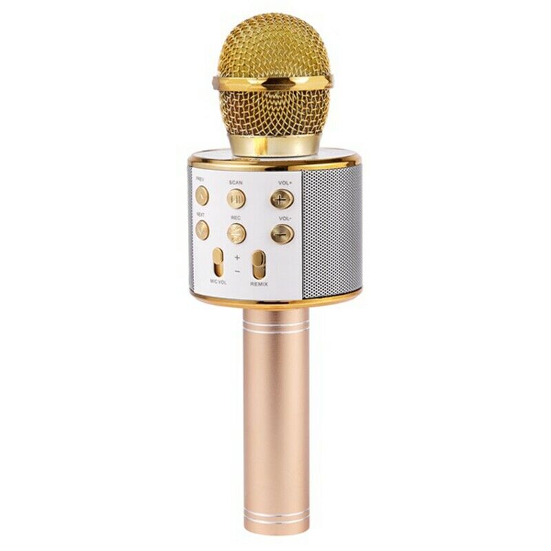 Handheld Bluetooth Wireless Karaoke microphone Phone Player MIC Speaker Rec