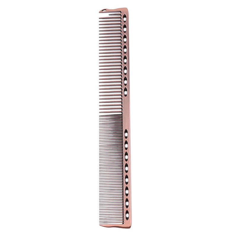 Aluminum Anti-static Hairdressing Combs Hair Cutting Hair Brush (Bronze) A