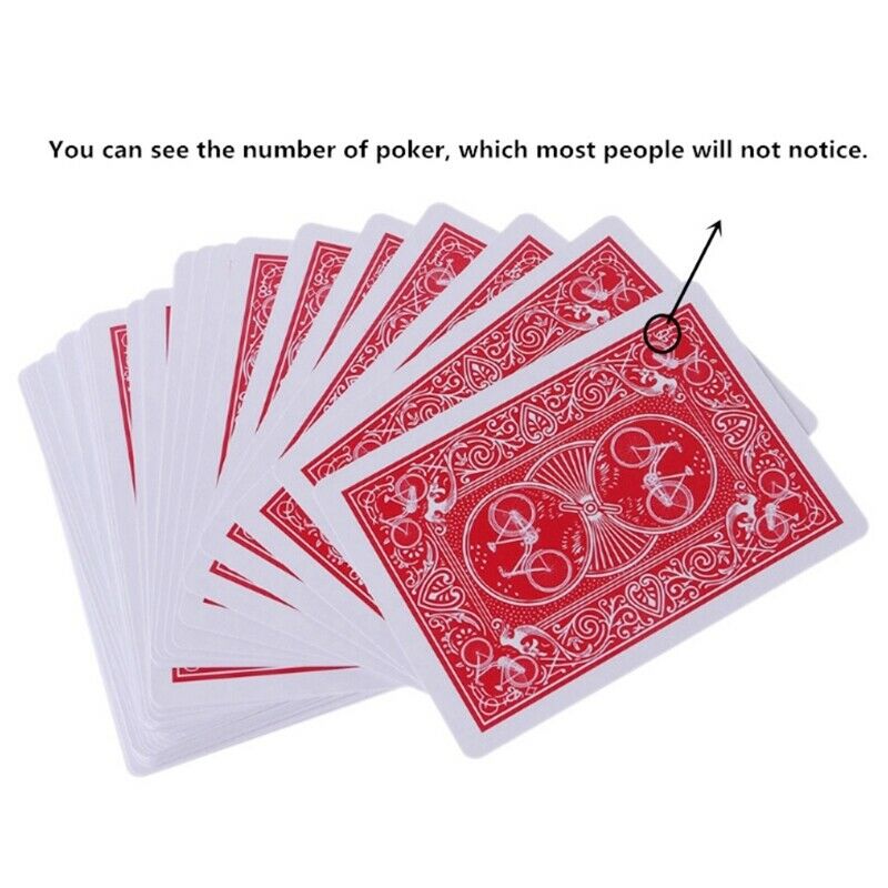 Secret Marked Poker Cards See Through Playing Cards Magic Toys Poker Magic  A7V2