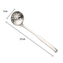 2pcs Stainless Steel Kitchen Utensils Soup Ladle Colander Spoon Cooking Tools