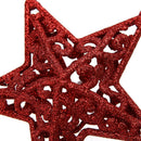 Christmas Tree Decoration Hollow Five-pointed Star Shape Glitter Ornament