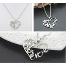 Fashion Rhinestone Necklace Heart Shape Pendant Women Valentine Day Gift