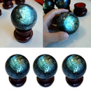 Labradorite Sphere Natural Quartz Crystal Ball Meditation Healing Reiki Stone