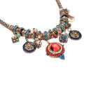 New Gypsy Ethnic Tribal Turkish Boho Chain  Necklace Tassel Pendant Fringe ~S