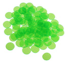 Professional Bingo Game Transparent Color Counters Plastic Marker Green