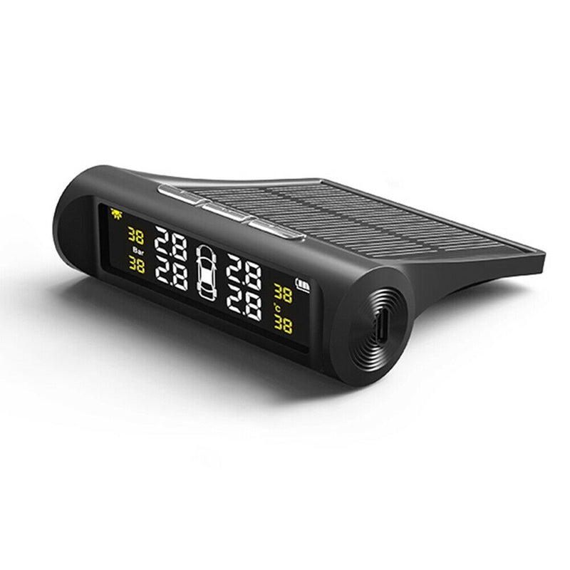 AN001 Solar Car TPMS Tire Pressure Monitoring System w/ 4 External Sensors