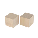 10pcs Blank Wooden Cubes Unfinished Wood Blocks for Art Crafts and Carving