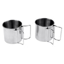 6 Pcs Foldable Handle Picnic Pot Cookware Cooking Supplies Utensils Camping