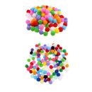 200Pieces Multicolor Wool Felted Soft Pompom Balls Jewelry DIY Creative