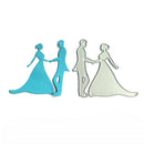 Elegant Dancing Couple Cutting Dies Stencil Scrapbooking Album Paper Card LJ