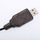 9.6V USB to L6.2-2P Plug NI-MH/NI-Cd Battery Charging Cable For RC Drone Toys