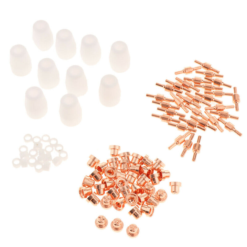 100 Pieces Electrode Nozzle Protect Cap Plasma Cutter Electrode Nozzle for PT31
