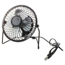 4-inch 360-degree Rotating USB Powered Metal Electric Mini Desk Fan for PC  H2U2