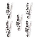 5x Practical Music Score Clip Music Clip Book Page Music Accessories Black