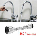 Stainless Steel 360 Degree Rotatable Water Saving Faucet Tap Aerator Faucet Y7X2