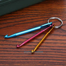3pcs Hot Mixed Aluminum Knit Needle Crochet Hook Needle Keychain Keyring Craft