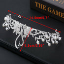 Bridal Hair Crystal Swan Crown Hollow Peal Baroque Tiara Wedding Hair Accessory-