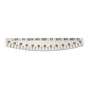 Stainless Steel Piano Tuner Wire Guage Ruler Keyboard Ruler Numbers 12-24
