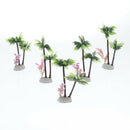 10pcs Artificial Coconut Tree Creative Scenery Decoration for   Tank Home