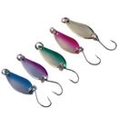 5pcs 2.5g/5cm Colorful Metal Hard Spoon Sequin Fishing Lures Copper Baits