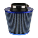 76mm Car Air Filter Tapered Cold Air Intake Cleaner Filtering Auto Parts