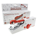 Portable Mini Electric Sewing Machine Quick Stitch Needlework Tools (Red) A