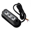 Waterproof 18W 115LM 3 Yellow LED Truck Trailer Strobe Side Marker Light
