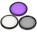 77mm Professional UV CPL FLD Lens Filter Accessory Kit for Canon Nikon Sony DSLR