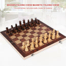 3 in 1 Wooden International Folding Chess Set Board Game Fun Toys (29x29cm)