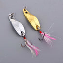 Metal Lures Spoons Fishing Lures Sequins Baits Bionic Hard Fishing Lure Hook