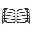 1Pair Metal Rear Tail Light Guards Covers for 07-17 Jeep Wrangler JK JKU A