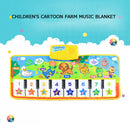 Baby Musical Mat with Animal Voice Play Mats Touch Play Game Musical Carpet