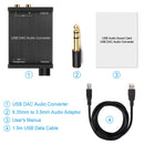 Decorder No Drive USB Port DAC Converter Stereo Home Audio Headphone Amplifier