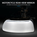 Motorcycle Windshield Rear View Mirror 180 Wide Angle Safety Full Rearview A