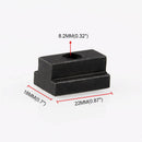 5x Black Oxide Finish T-Slot Nuts M8/M10 Threads for T-slots 2.2*1.8*1.2CM