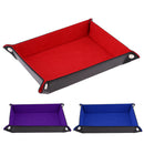 2pcs PU Leather Foldable Dice Rolling Tray for Watch Jewelry Storage Case