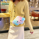 Lovely Plush Women Crossbody Bags Cartoon Chain Shoulder Handbag (Style 2)